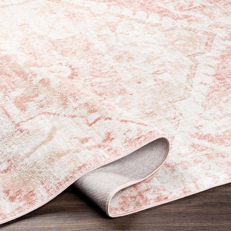 Serene Blush Square Synthetic Fur 7'10" Area Rug