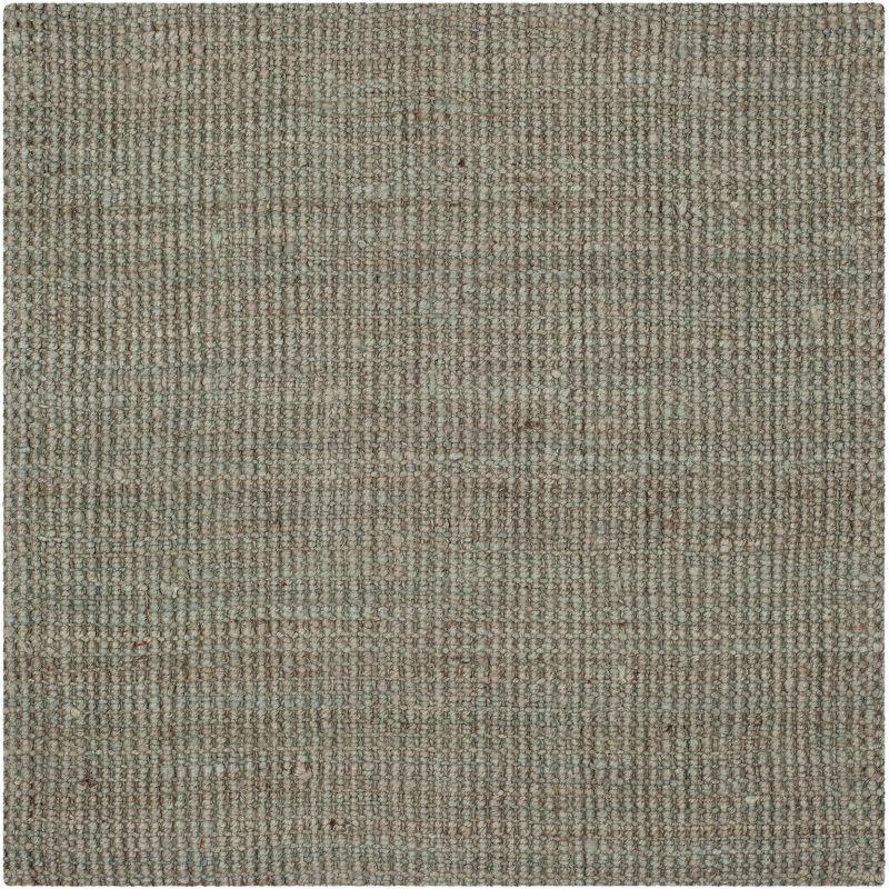 Natural Fiber NF730 Hand Woven Indoor Area Rug - Green/Grey - 4'x4' - Safavieh