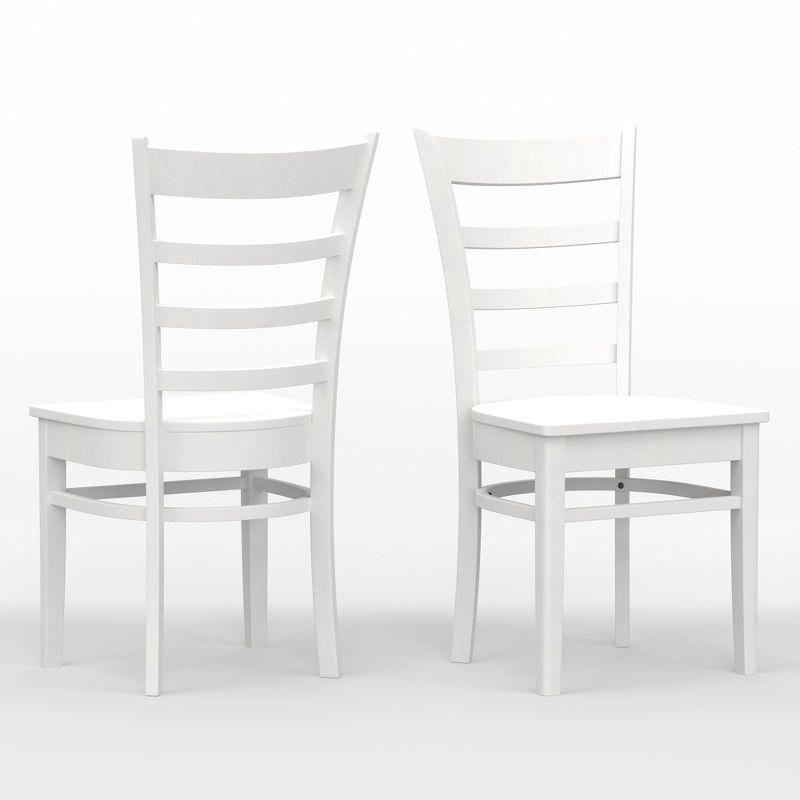 Glenwillow Home Slat Back Solid Wood Dining Chairs (Set of 2)