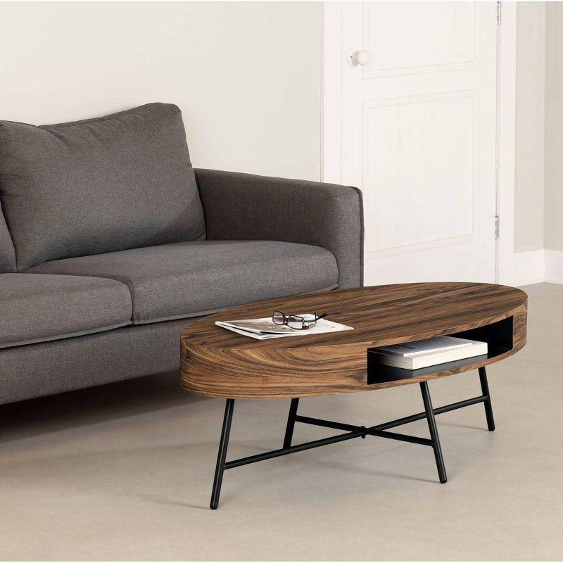 South Shore Mezzy Oval Coffee Table Natural Acacia & Reviews | Wayfair