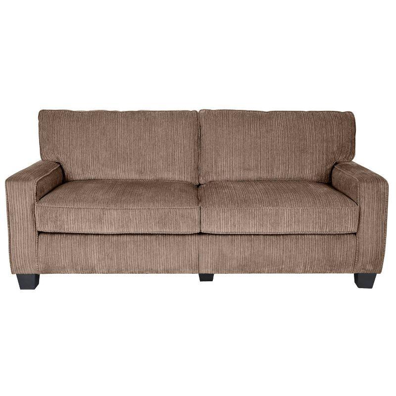 Serta Palisades 78" Track Arm Sofa, Easy Care Fabric, Soft Pillow Back, Pocket Coil Seat Cushions