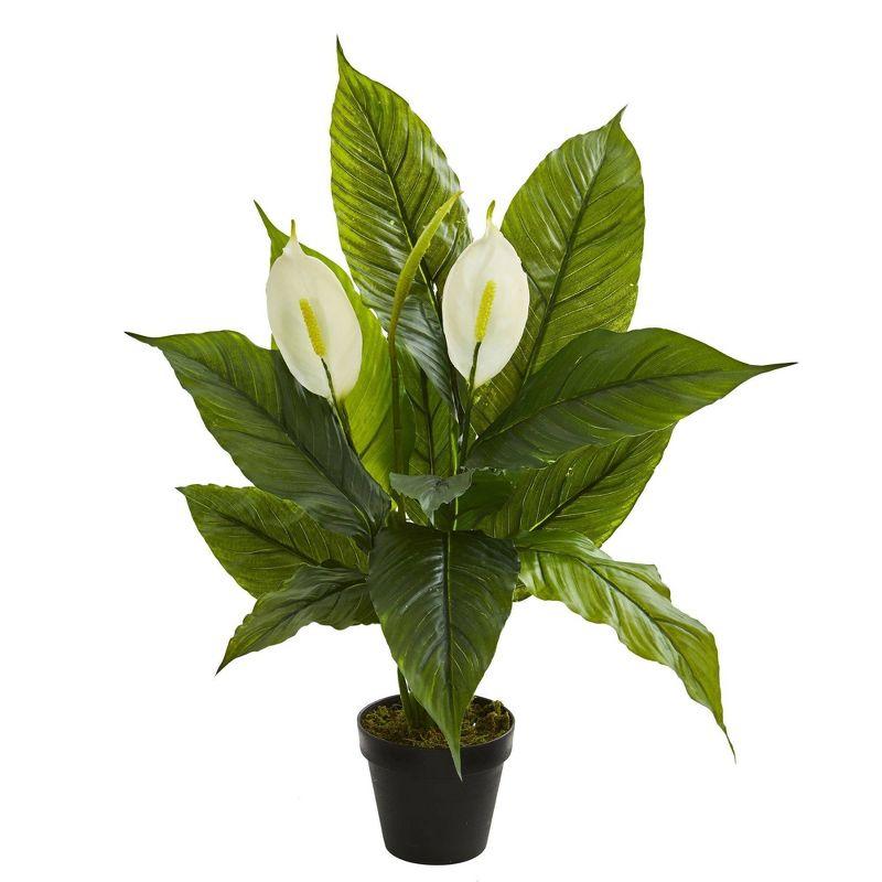 Elegant Greenery 30" Spathiphyllum Potted Artificial Plant