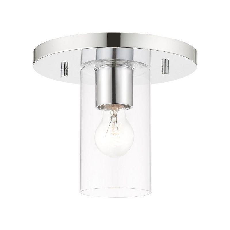 Livex Lighting Zurich 1 - Light Flush Mount in  Polished Chrome