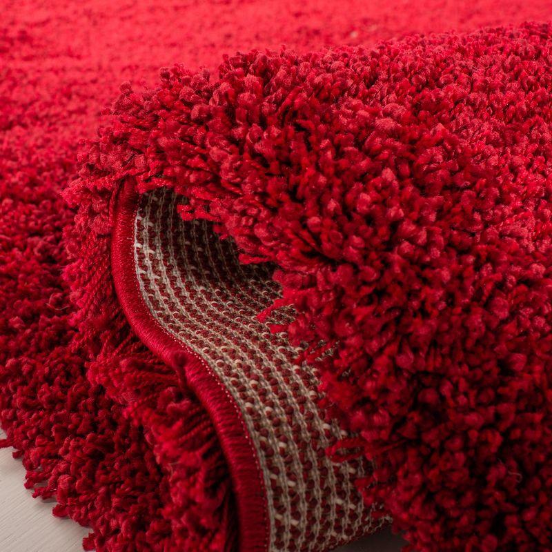 Milan Shag SG180 Power Loomed Indoor Accent Rug - Red - 4'x6' - Safavieh