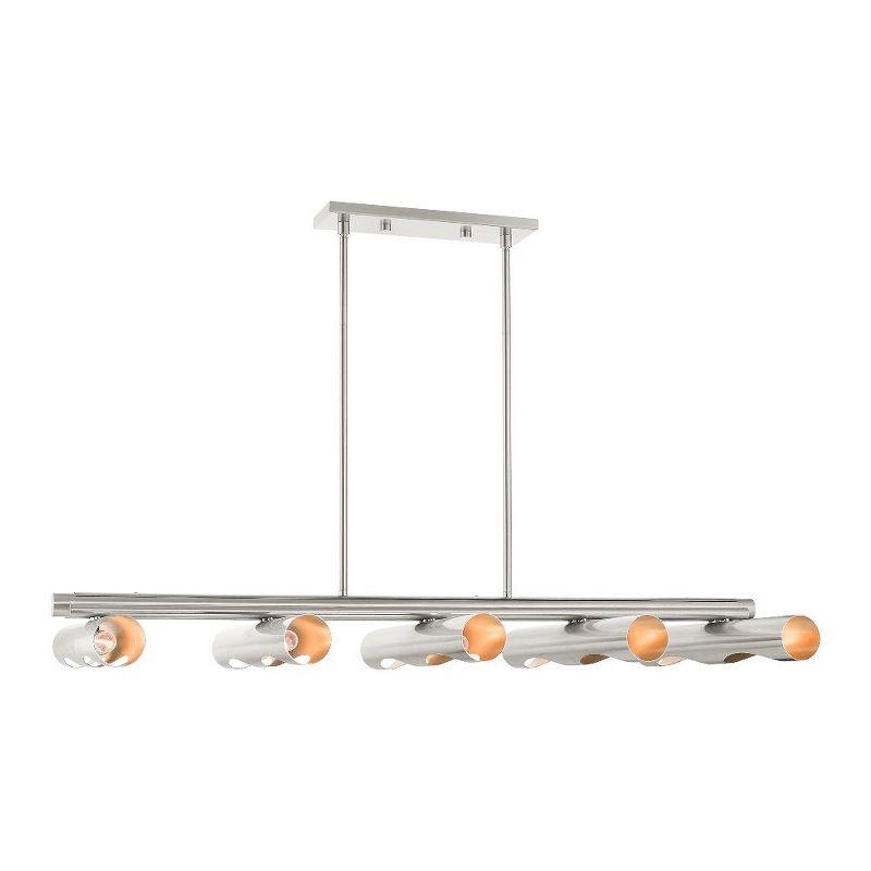 Livex Lighting Novato 10 - Light Chandelier in  Brushed Nickel