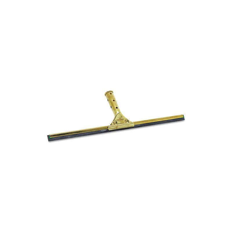 Golden Brass 18" Squeegee with Soft Rubber Blade