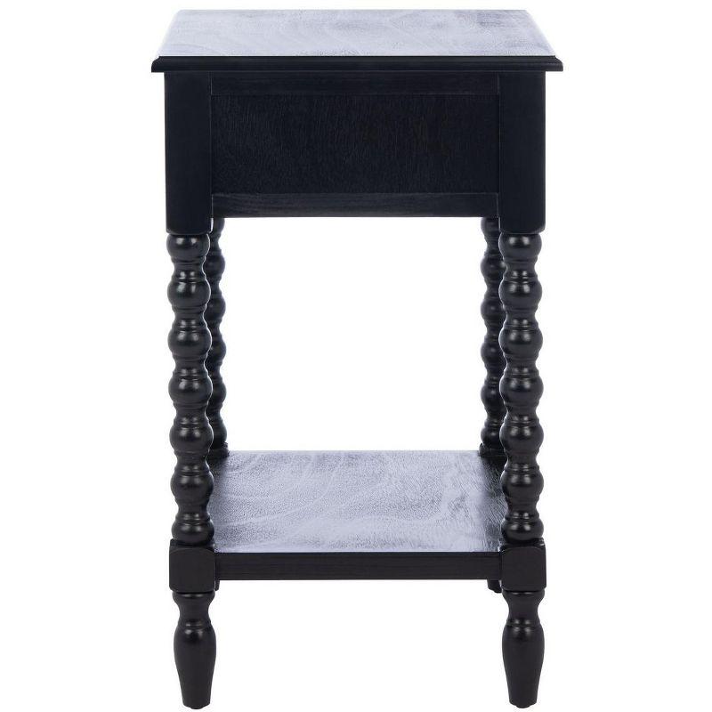 Dakota Fields Solid Wood Top End Table with Storage