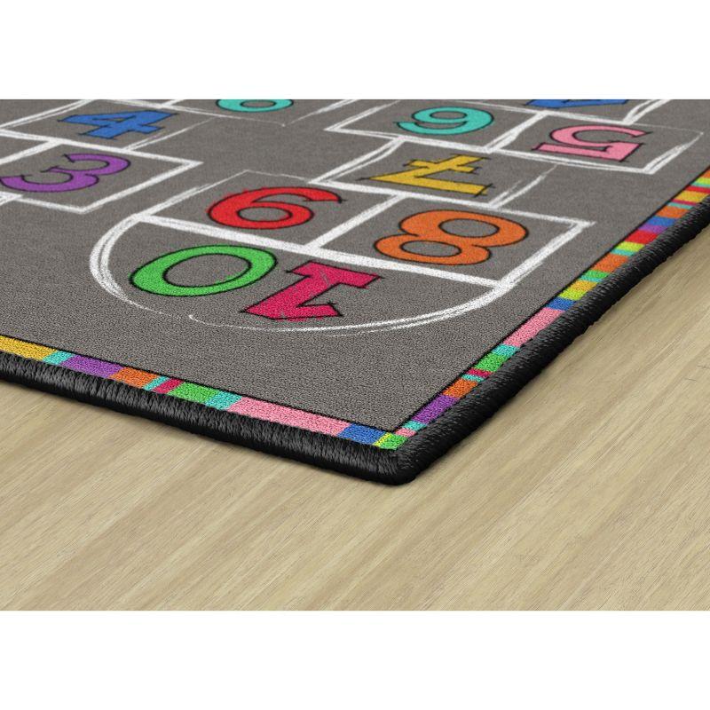 Flagship Carpets Hopscotch Rainbow Numbers Children's Area Rug, 3' x 5'