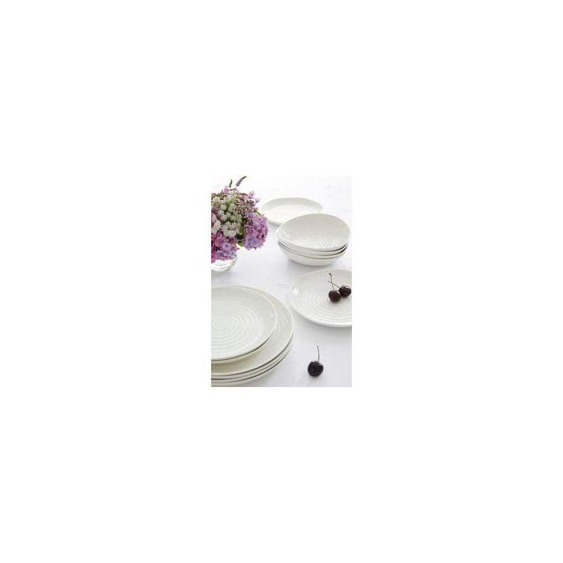 Portmeirion Sophie Conran Coupe Plates, Set of 4, Porcelain Dishes, Dinnerware Plates, Dishwasher Safe