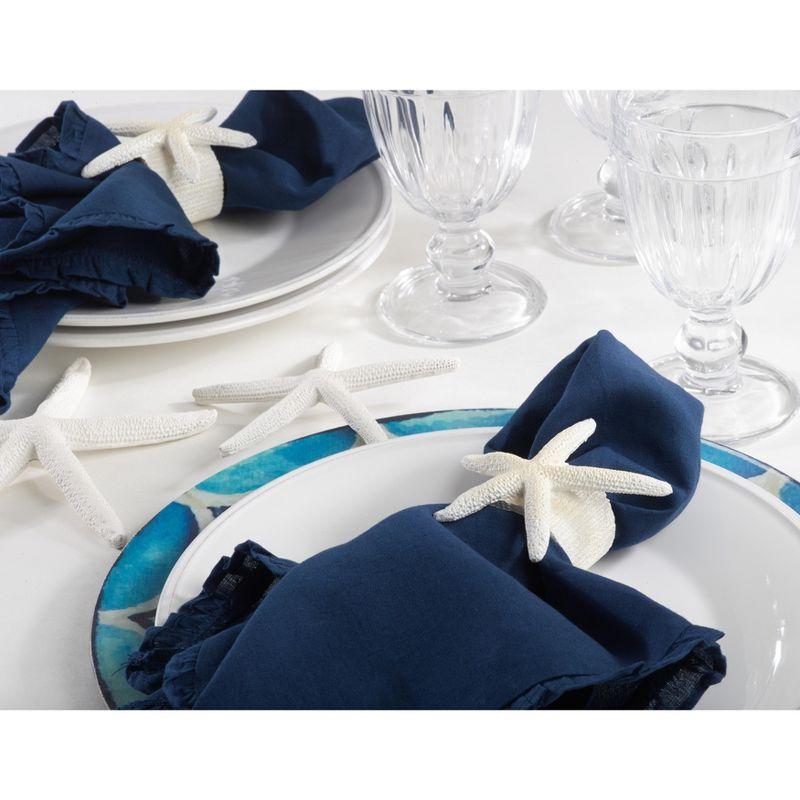 Saro Lifestyle Neptune Collection Starfish Napkin Ring (Set of 4)