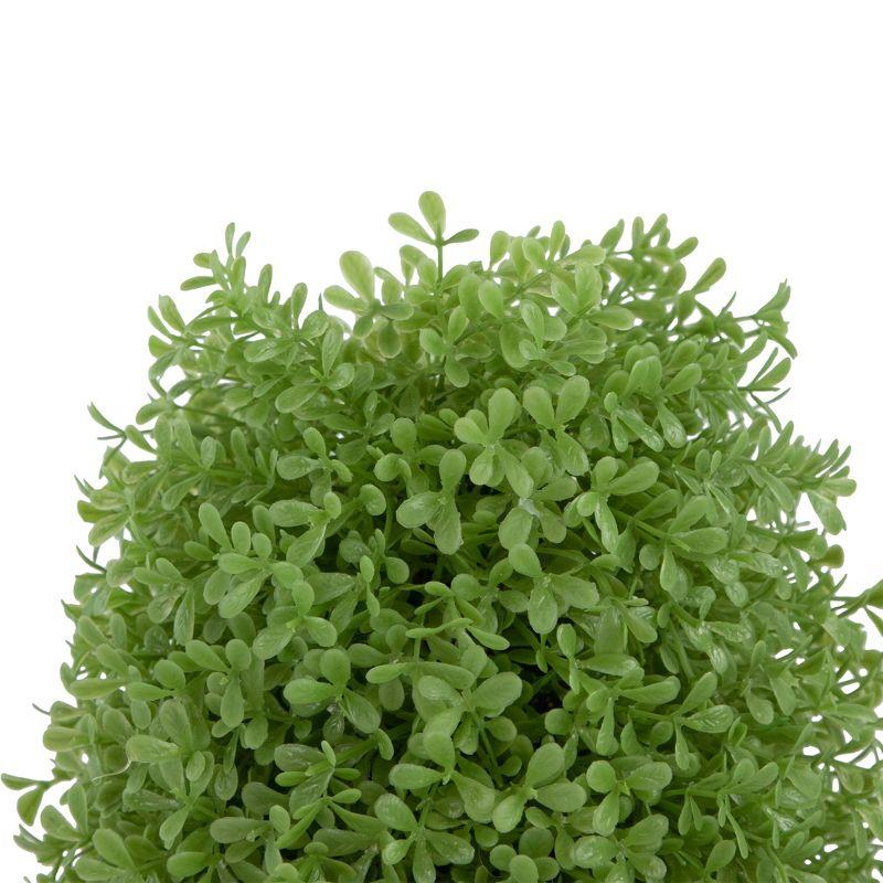 Northlight Artificial Boxwood Cone Topiary Tree with Round Pot - 15" - Unlit