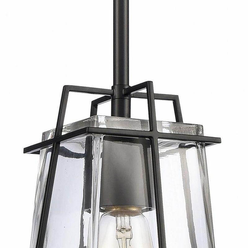 Elk Home Square To Round 1 - Light Pendant in  Matte Black