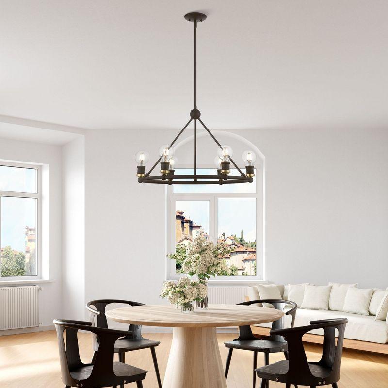 Livex Lighting Lansdale 6 - Light Chandelier in  Bronze/Antique Brass