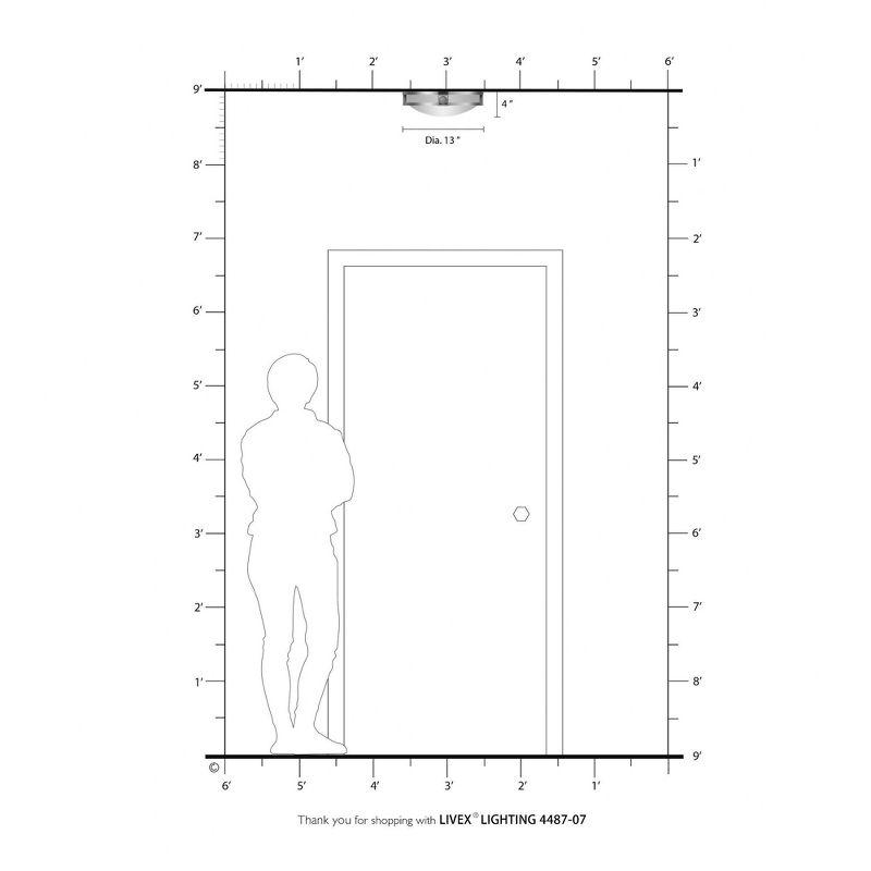 Livex Lighting Titania 2 - Light Flush Mount in  Bronze