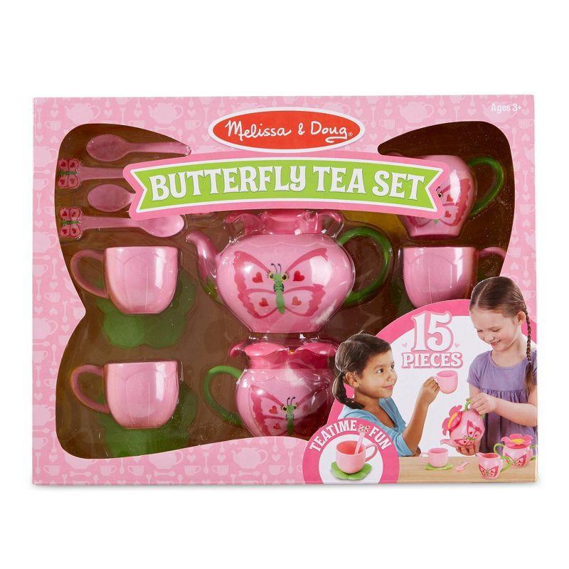 Melissa & Doug Butterfly Tea Play Food Accessories Set - 15pc
