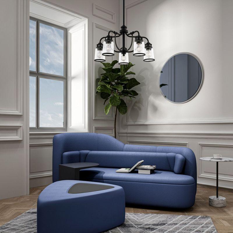 Livex Lighting Lawrenceville 5 - Light Chandelier in  Black