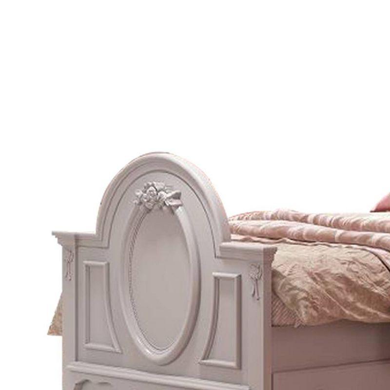 82" Full Bed Flora Bed White Finish - Acme Furniture