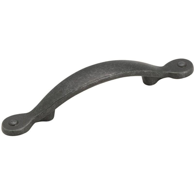 Wrought Iron Dark 3-Inch Classic Cabinet Drawer Pull