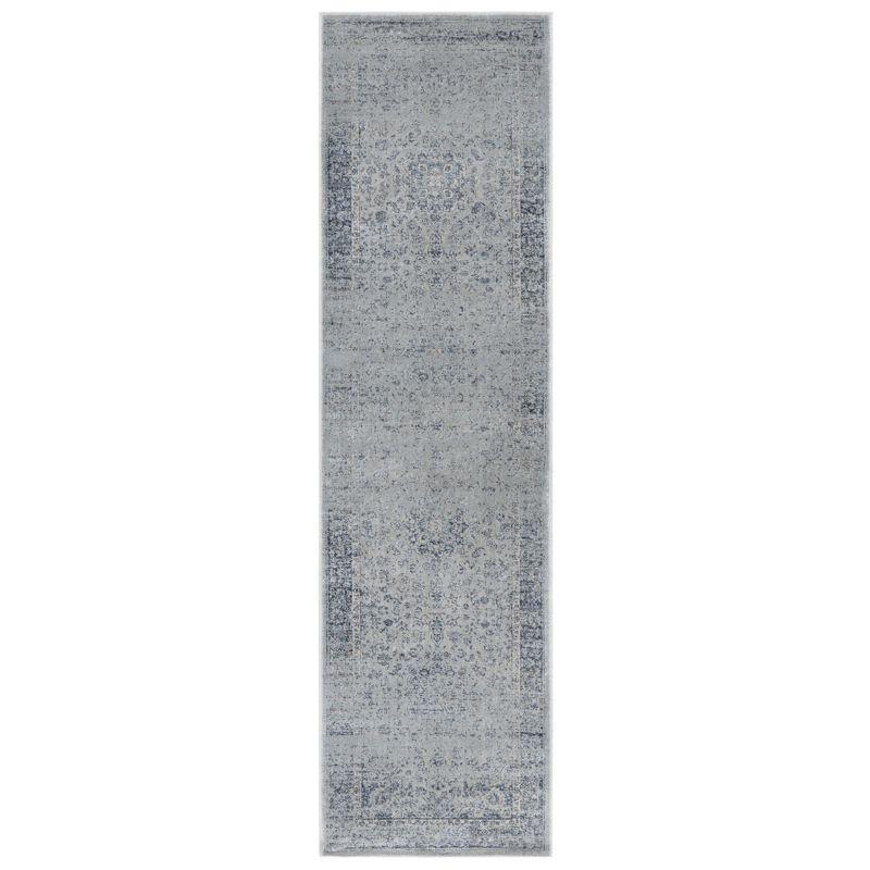 Vintage VTG113 Power Loomed Indoor Skid-Resistant Runner Rug - Light Blue - 2'2"x8' - Safavieh