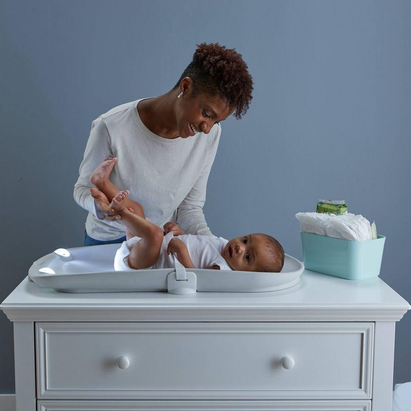 Contours Glow Motion Sensing Waterproof Light-Up Changing Pad for Dresser or Changing Table