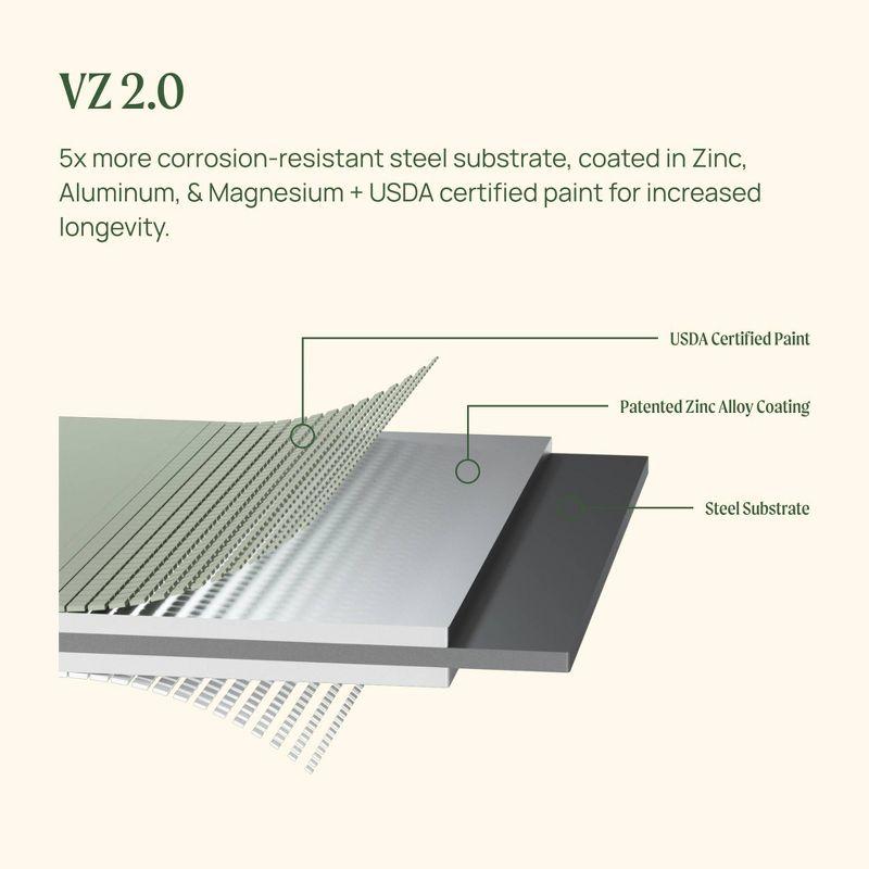 Vego Garden Novel 17" Tall 6 In 1 Modular Metal Outdoor Raised Garden Bed