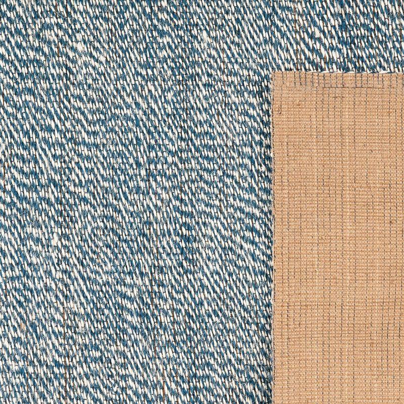 Natural Fiber NF448 Hand Woven Indoor Area Rug - Blue/Ivory - 6'x9' - Safavieh.