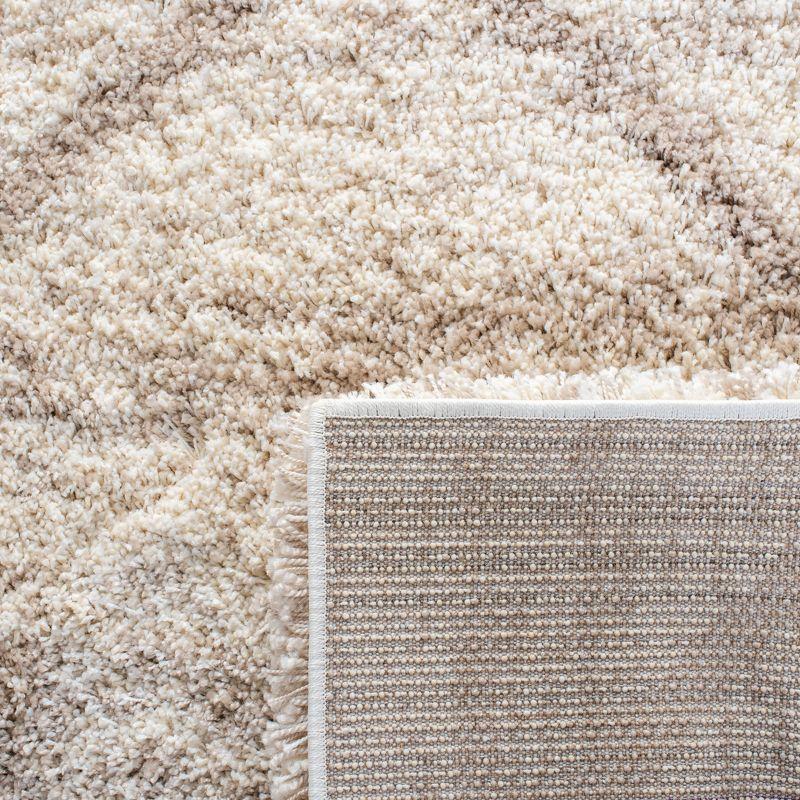 Hudson Shag SGH281 Power Loomed Indoor Area Rug - Multi Ivory/Beige - 5'3"x7'6" - Safavieh