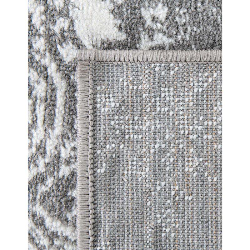 Unique Loom 4' 0 x 6' 0 Sofia Grand Gray Area Rug
