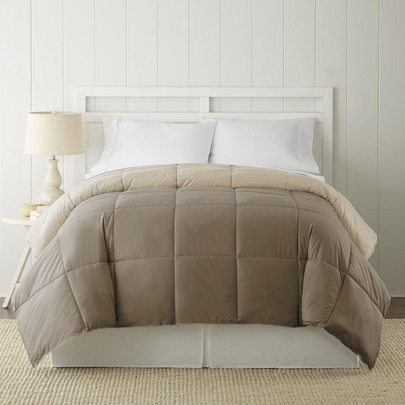 Modern Threads Modern Threads Sanctuary by PCT Down Alternative Microfiber Quilted Reversible Comforter & Duvet Insert - Soft, Comfortable Alternative to Goose Down - Bedding for All Seasons