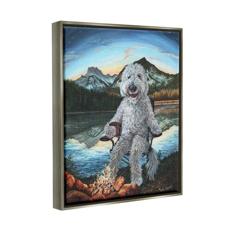 Stupell Industries Dog by Campfire LandscapeFloater Canvas Wall Art