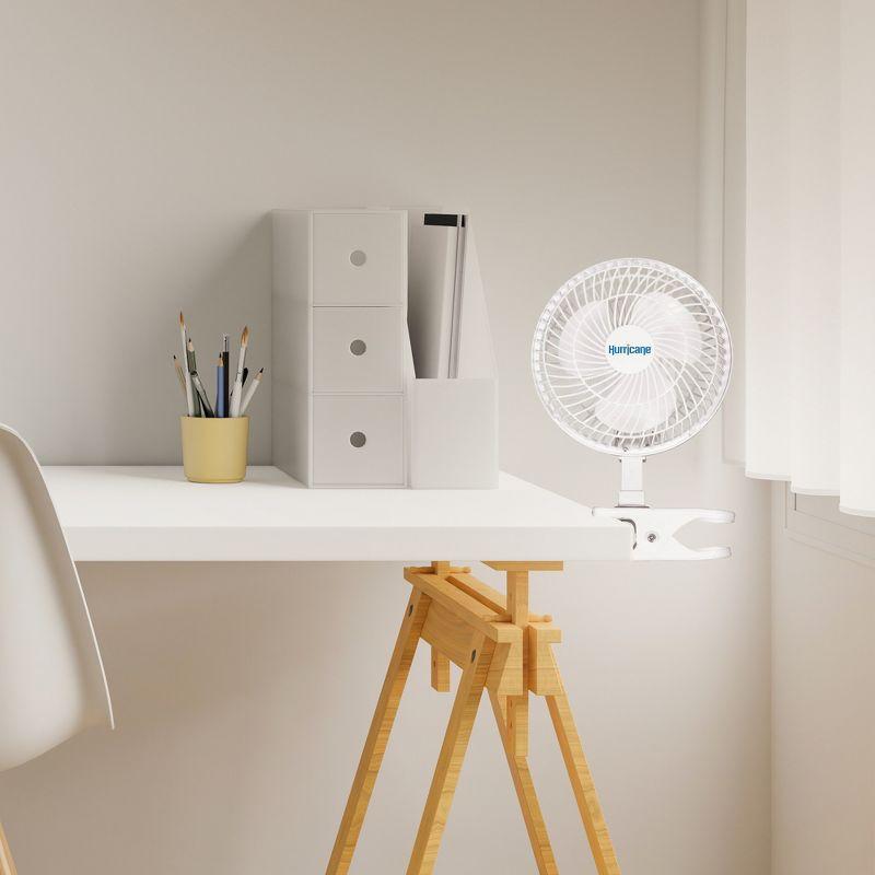Hurricane Hurricane 10'' Oscillating Retro Clip Fan Fan