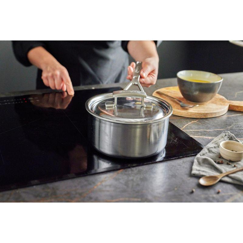 Demeyere Industry 5-Ply 2-qt Stainless Steel Saucepan