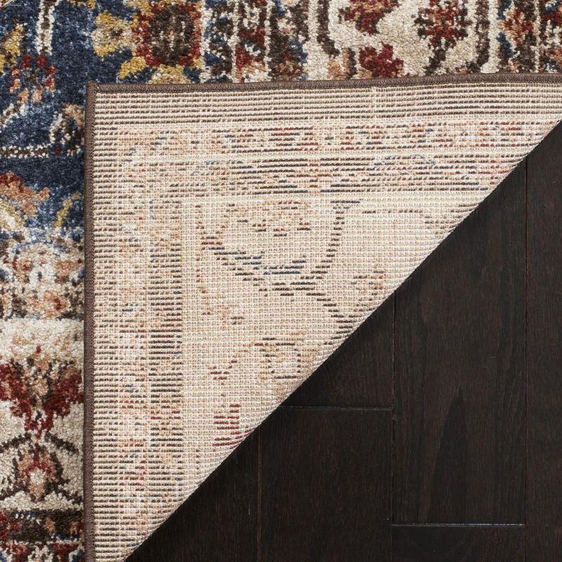 Bijar BIJ650 Power Loomed Area Rug Royal / Ivory 4' X 6' - Safavieh.