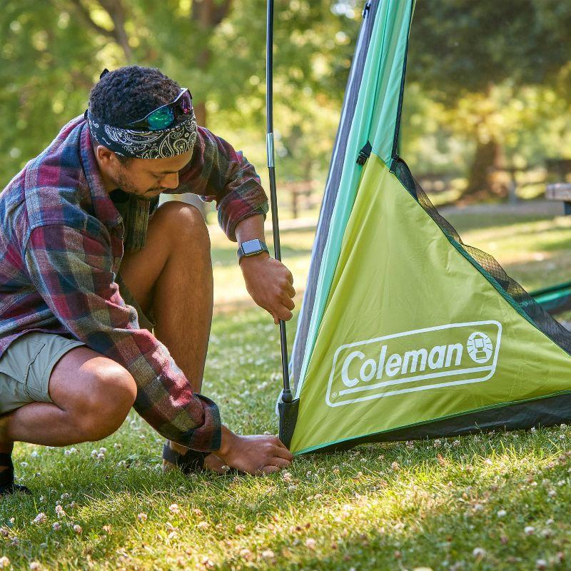 Coleman 86"x10' Skyshade 6 Person Screen Dome Canopy Beach Shelter Tent - Moss