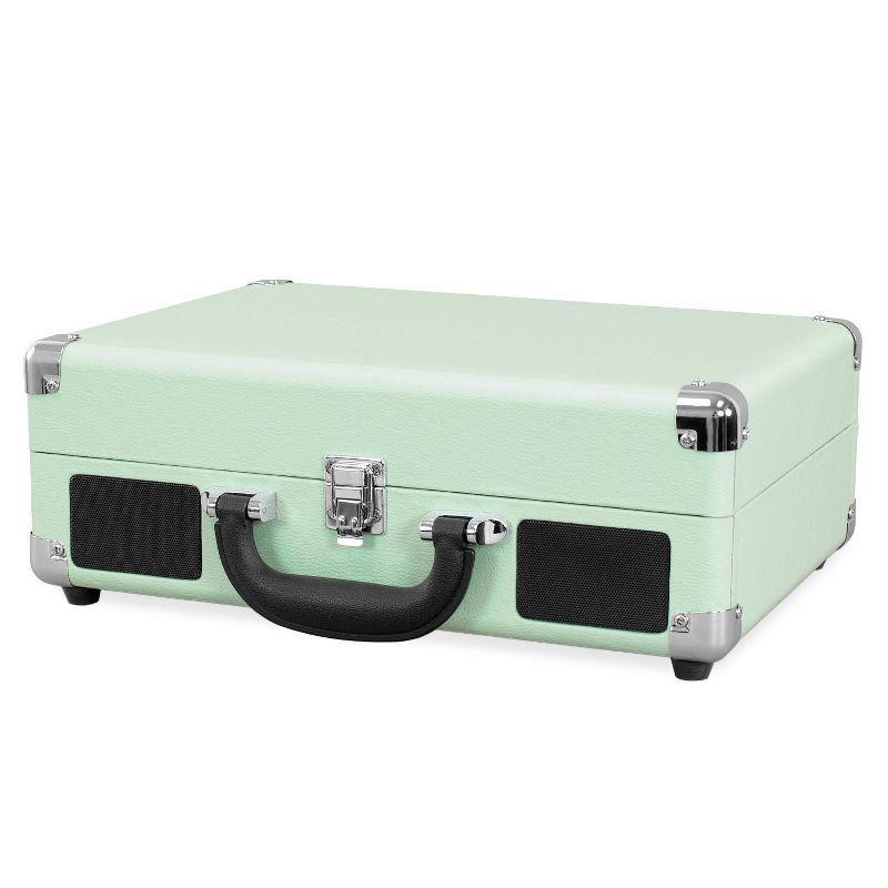 Victrola Journey 3-Speed Bluetooth Suitcase Record Player - Mint: Belt Drive Turntable