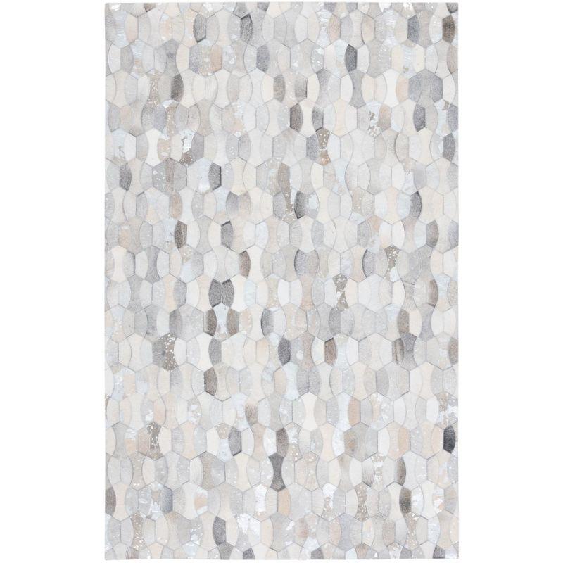 Loon Peak® Belday Flat Weave Hair On Leather Rug