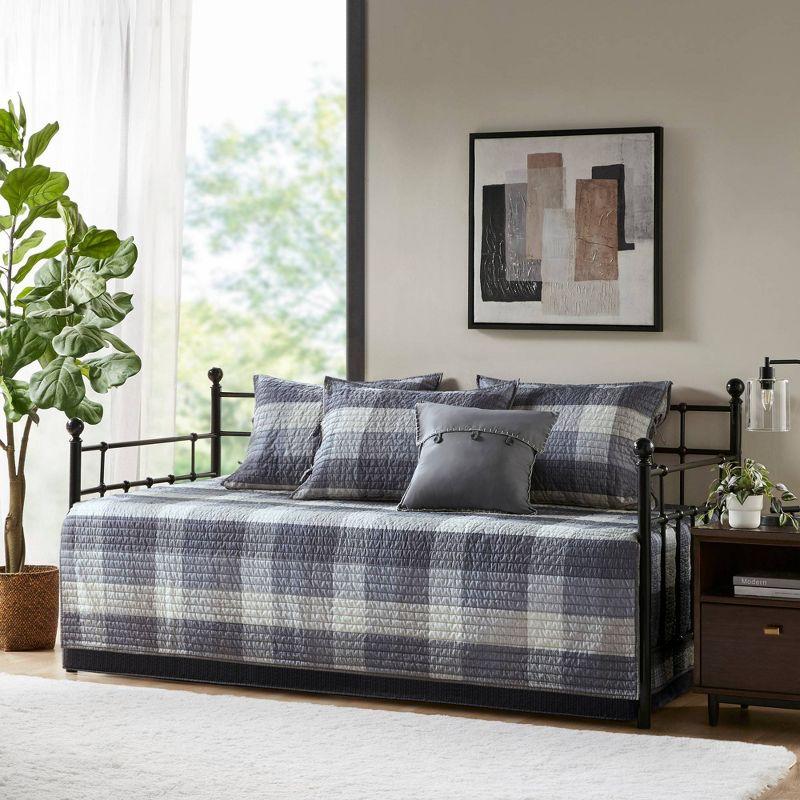 Ridge 3 Piece Reversible Plaid Daybed Cover Set