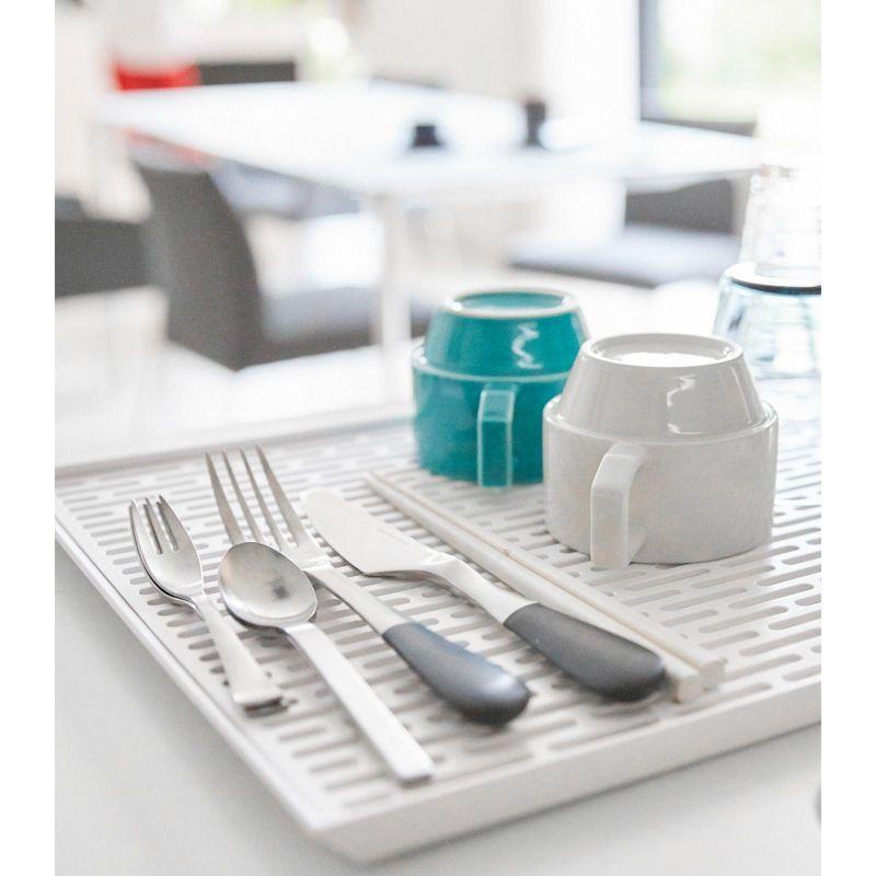 Yamazaki Home Yamazaki Home Sink-Side Draining Mat - Kitchen Dish Rack Tray Drainer, Plastic