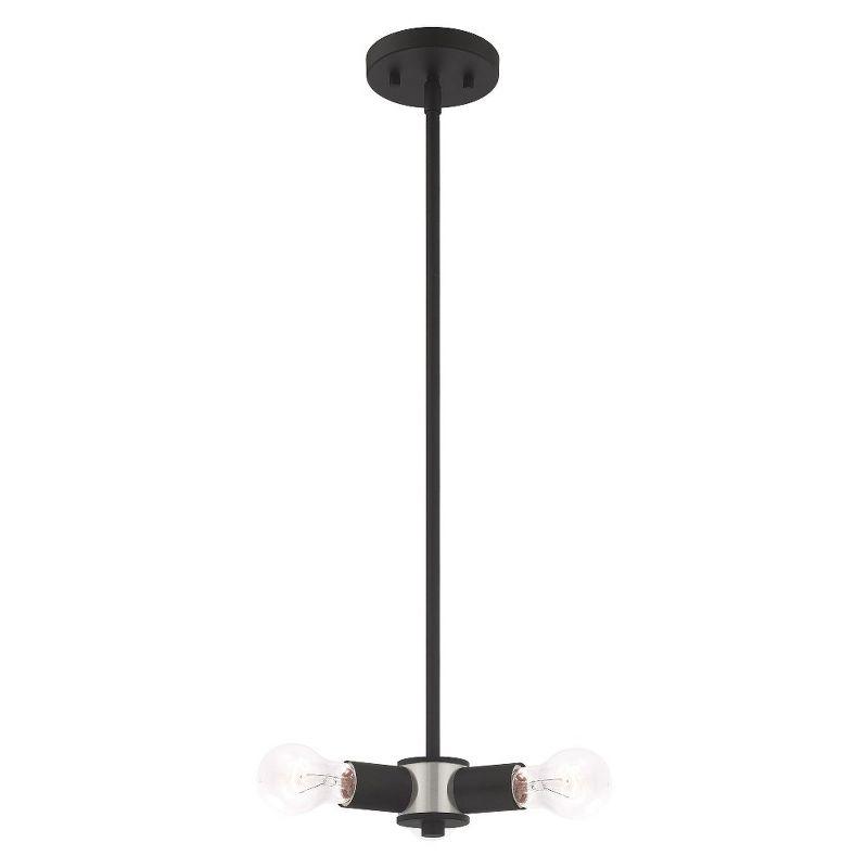 Livex Lighting Copenhagen 3 - Light Chandelier in  Black