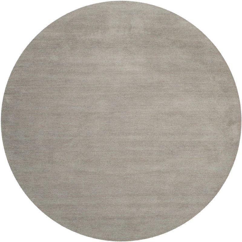 Himalaya HIM610 Handmade Area Rug - 8' Round - Grey - Safavieh