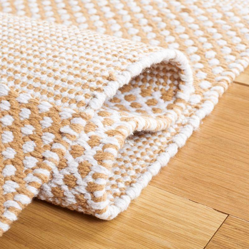 Striped Kilim STK802 Hand Woven Area Rug - Ivory/Gold - 8'x10' - Safavieh.