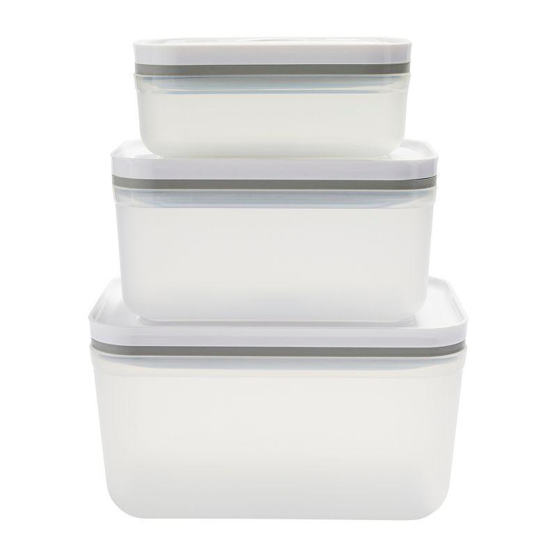 Fresh & Save Plastic Meal Prep BPA-Free- Assorted Sizes 3 Container Food Storage Set