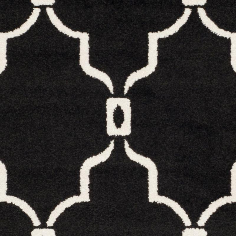 Amherst AMT414 Power Loomed Indoor Accent Rug - Anthracite/Ivory - 2'6"x4' - Safavieh