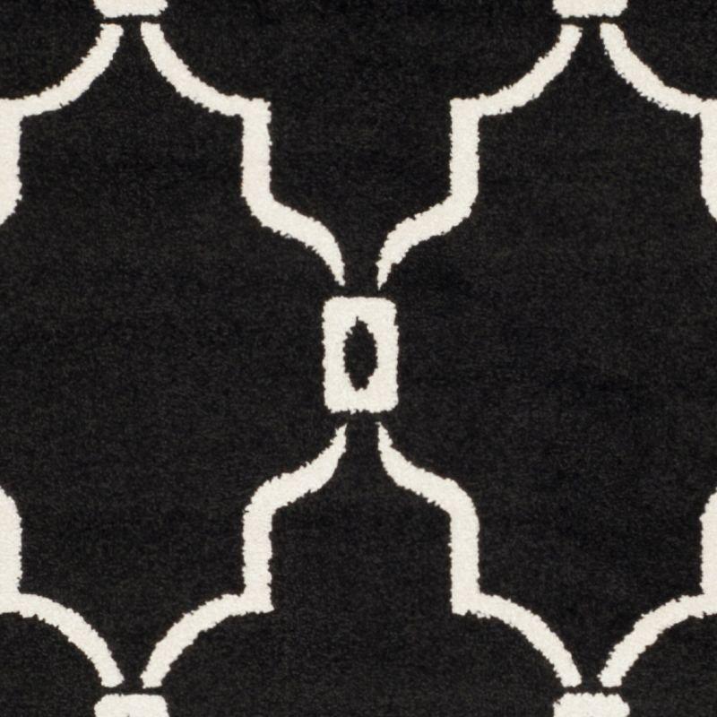 Amherst AMT414 Power Loomed Indoor Area Rug - Anthracite/Ivory - 4'x6' - Safavieh