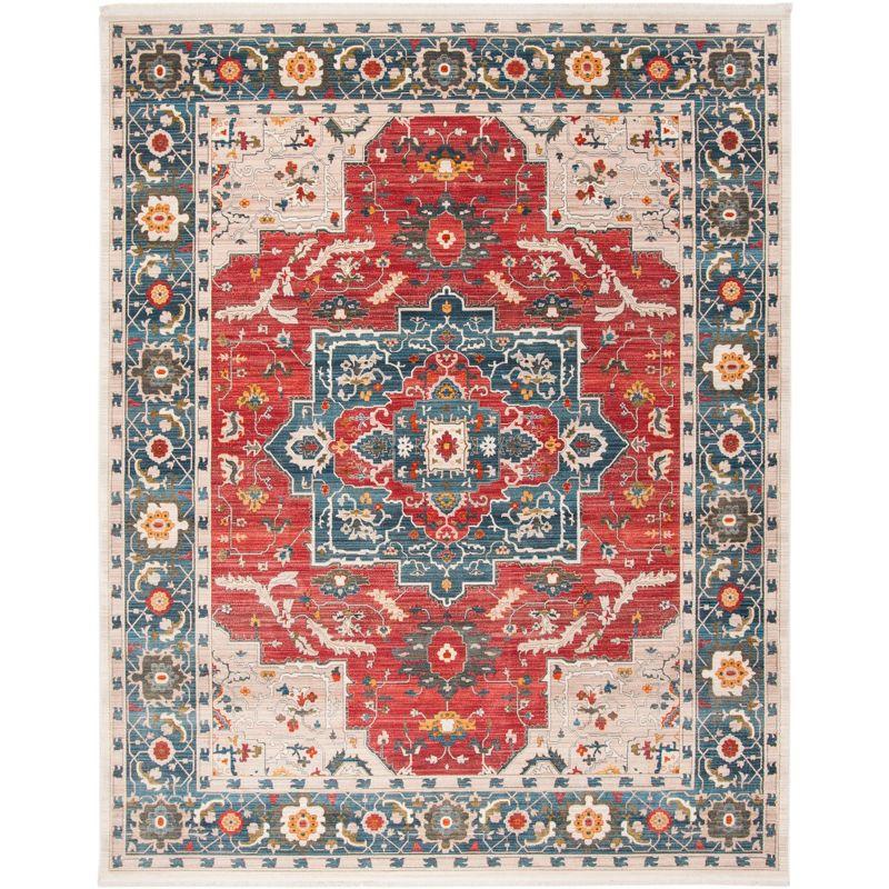 Vintage Persian VTP478 Power Loomed Area Rug - Red/Blue - 6'x9' - Safavieh.