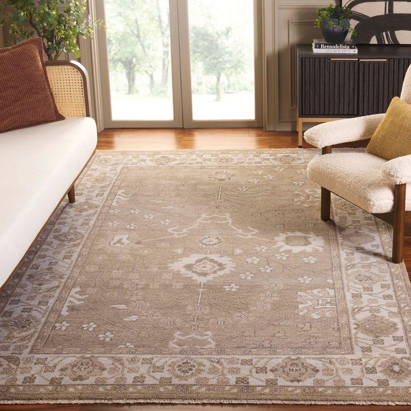 Izmir IZM134 Hand Knotted Area Rug - Gold/Ivory - 8'x10' - Safavieh