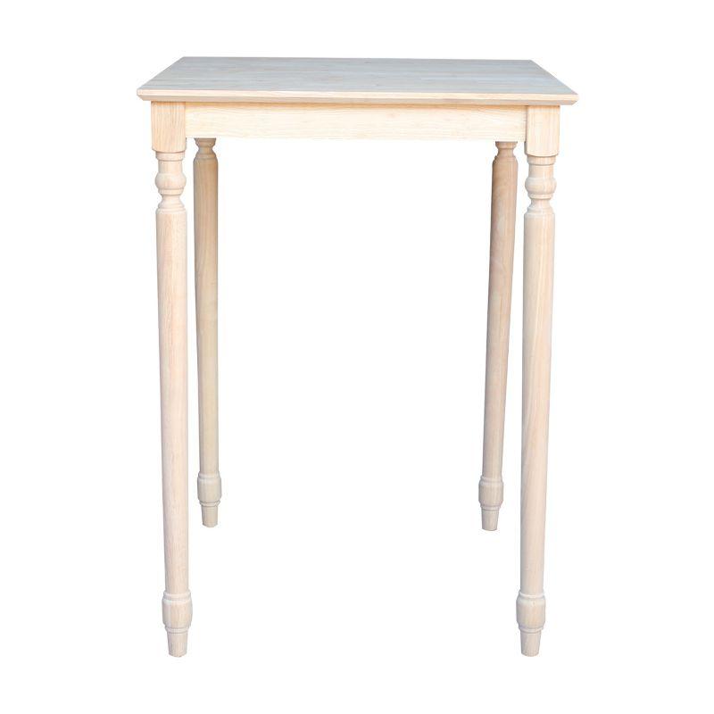 International Concepts Turned Solid Wood Top Dining Table