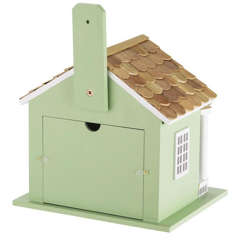 Vandue Outdoor Wooden Birdhouse - Green Lake House