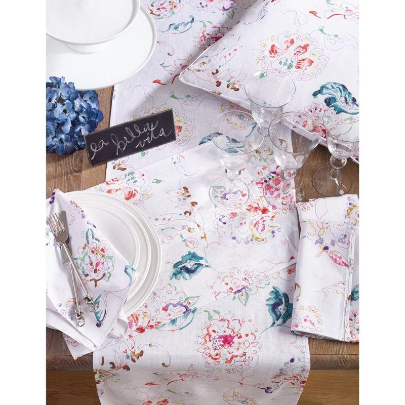 Emmanuel Linen Floral Square Napkin