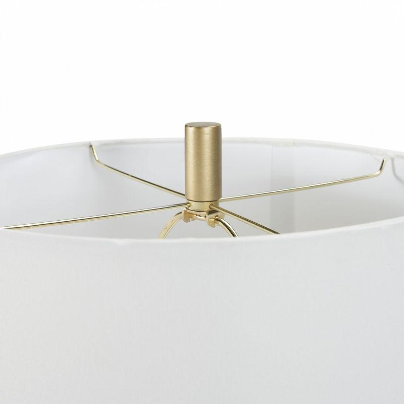 27" Gold Metal Wire with Marble Table Lamp - Nourison